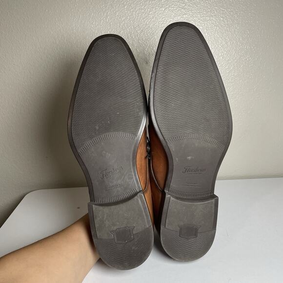Florsheim Cap Toe Oxford Shoes Size 11 M (11949-221) Cognac Brown Preppy Laces